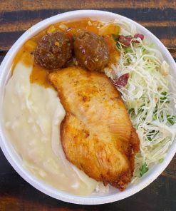 Marmita G, com franfo grelhado